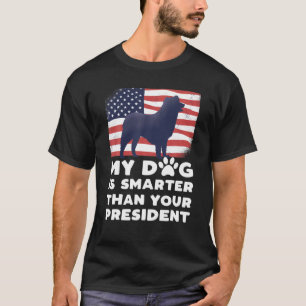 T-shirt Mon Chien Est Plus Intelligent Que Votre Président