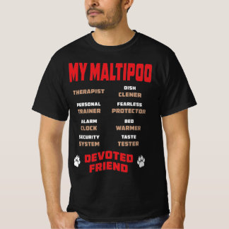 T-shirt Mon chien Maltipoo dédié ami cadeau