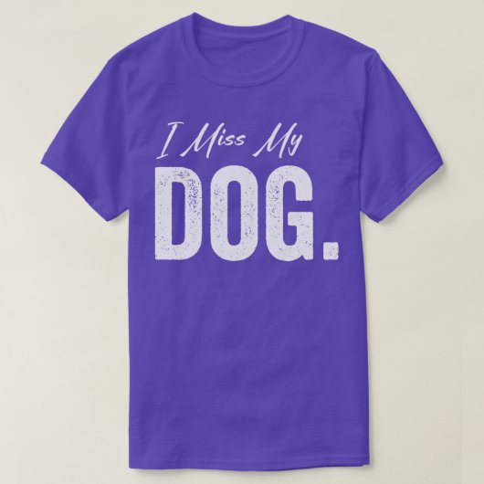 T-shirt Mon chien me manque (Design devant)