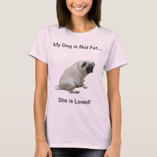 T-shirt Mon chien n'est pas gros carlin