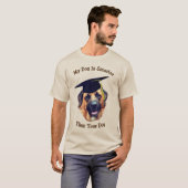 T-shirt Mon chien plus intelligent que votre mastiff drôle (Devant entier)