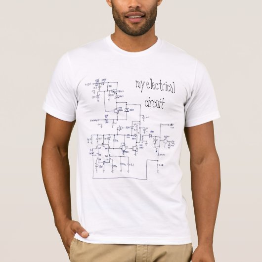 T-shirt mon circuit électrique (Devant)