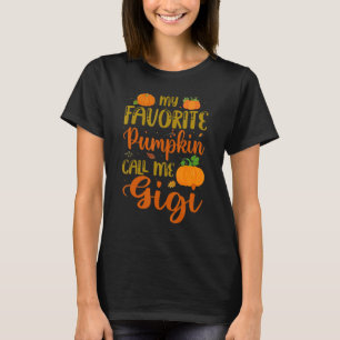 T-shirt Mon Citrouille préféré M'appeler Gigi Citrouille é