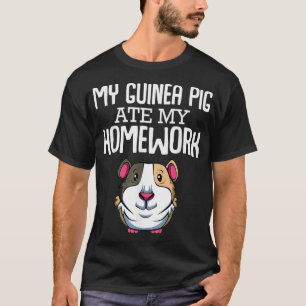 T-shirt Mon Cochon De Guinée A Mangé Ma Main Wheek Mignonn