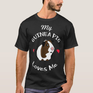 T-shirt Mon Cochon de Guinée m'aime mignonne et drôle Coch