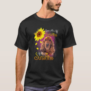 T-shirt Mon Cocker Sunshine Chien Espagnol Avec Fleurs De