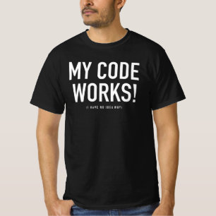 T-shirt Mon code ne fonctionne pas d'idée comment l'ordina