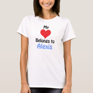 T-shirt Mon coeur appartient à Alexis