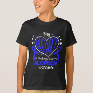 T-shirt Mon Coeur Appartient À Alopecia Warrior Alopecia A
