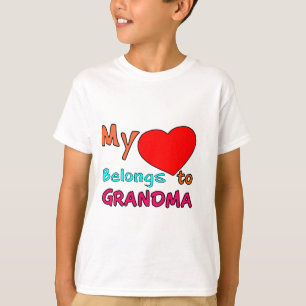 T-shirt MON COEUR APPARTIENT à GRANDMA.png