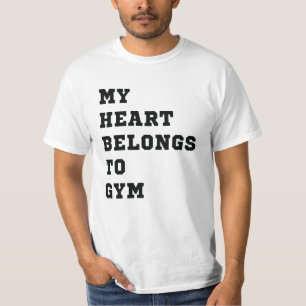 T-shirt Mon coeur appartient à la gym