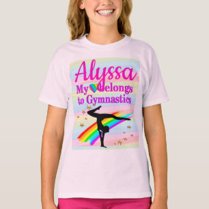 T-SHIRT MON COEUR APPARTIENT À LA GYMNASTIQUE