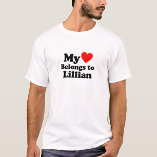 T-shirt Mon coeur appartient à Lillian