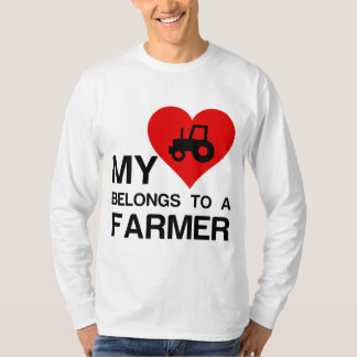 T-SHIRT MON COEUR APPARTIENT À UN AGRICULTEUR