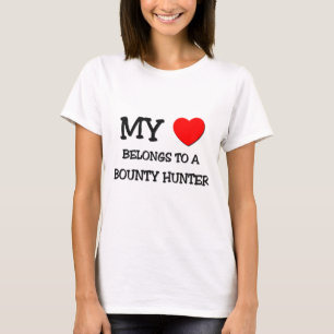 T-shirt Mon coeur appartient à un CHASSEUR de GÉNÉROSIT