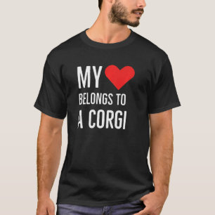 T-shirt Mon Coeur Appartient À Une Citation Anniversaire D