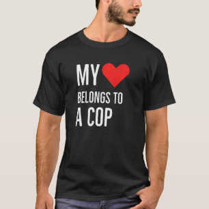 T-shirt Mon coeur appartient à une citation anniversaire d