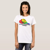 T-shirt Mon coeur appartient à une perruche verte (Devant entier)