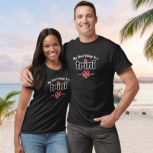 T-shirt Mon cœur appartient à une Trini