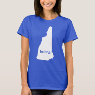 T-shirt Mon Coeur Appartient Au New Hampshire