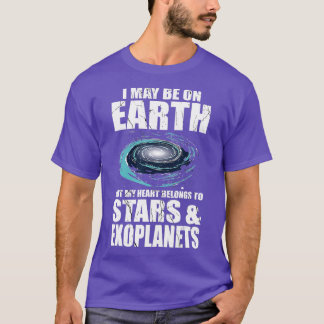 T-shirt Mon Coeur Appartient aux étoiles Exoplanètes Exopl