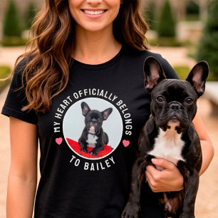 T-shirt Mon cœur appartient officiellement au chien Photo