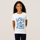 T-Shirt Mon coeur bat en 8 compteurs Patinage artistique (Devant entier)
