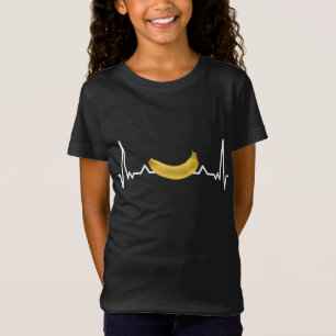 T-Shirt Mon coeur bat pour les bananes - Funny Fruit Graph