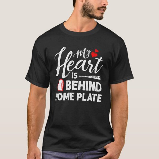 T-shirt Mon Coeur Est Derrière La Plaque De Maison (Devant)