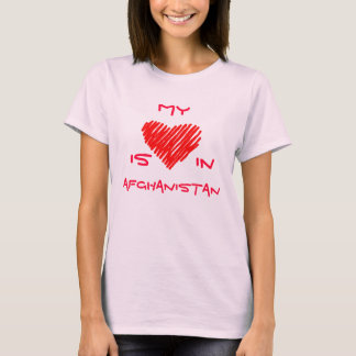 T-shirt Mon (coeur) est en Afghanistan