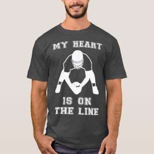 T-shirt Mon Coeur Est En Ligne L'Offensive Lineman III