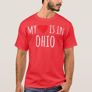 T-shirt MON COEUR EST EN OHIO MÊME American State