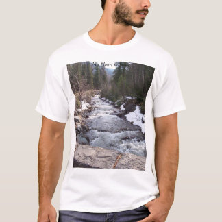 T-shirt Mon coeur est ici près de la rivière