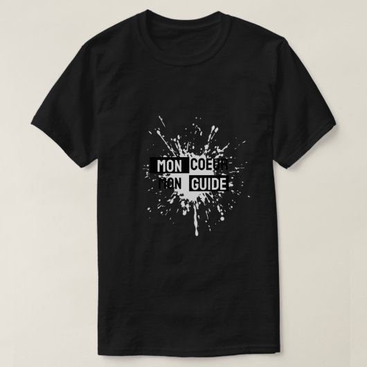 T-shirt Mon cœur est mon guide (Design devant)