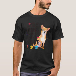 T-shirt Mon cœur est rempli de baisers et d'amour Chihuahu