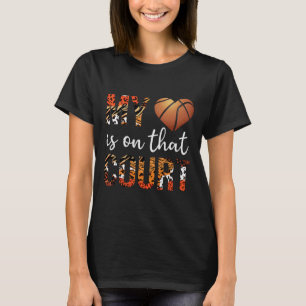 T-shirt Mon Coeur Est Sur Ce Court Hoops Sport Bysketbyll