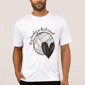 T-shirt Mon Coeur Est Sur Ce Leopard De Volley-Ball (Devant)