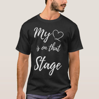 T-shirt Mon cœur est sur cette compétition de danse de scè