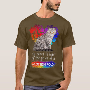 T-shirt Mon Coeur Est Tenu Par Les Pâtes D'Un Pile Écossai