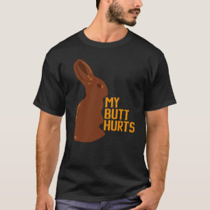 T-shirt Mon coeur fait mal à un joyeux lapin au chocolat d