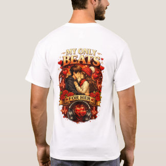 T-shirt Mon cœur ne bat que pour elle