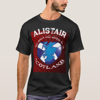 T-shirt Mon coeur sera toujours en ÉCOSSE!