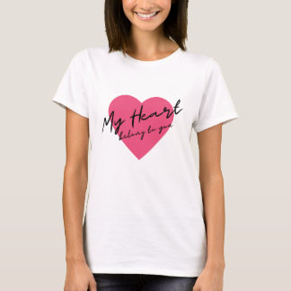 T-shirt Mon coeur vous appartient