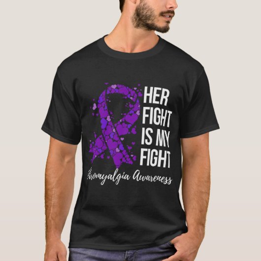 T-shirt Mon combat contre la fibromyalgie 2 (Devant)