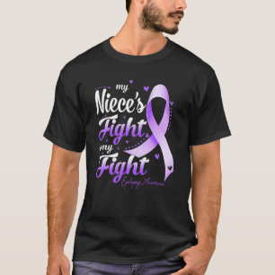 T-shirt Mon combat de nièce est ma lutte contre l'épilepsi