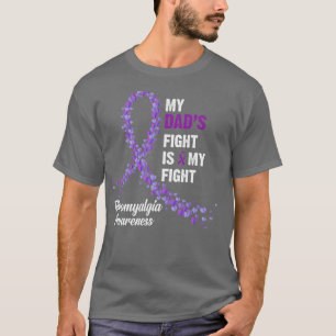 T-shirt Mon combat de papas est ma lutte contre la fibromy