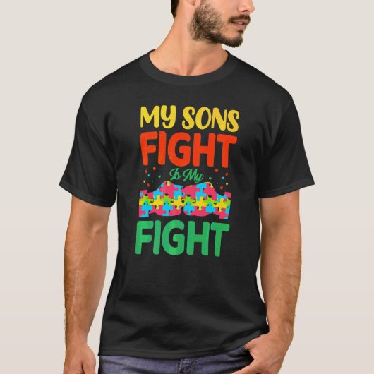 T-shirt Mon Combat Fils Est Mon Combat (Devant)