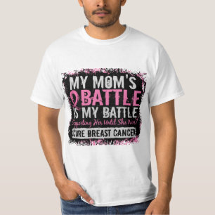 T-shirt Mon combat pour le cancer du sein maman
