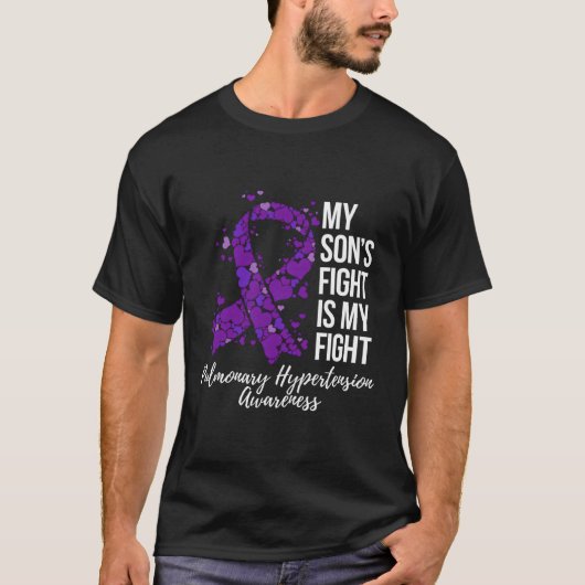 T-shirt Mon Combat Son’S Est Mon Combat Pulmonaire Hyper (Devant)
