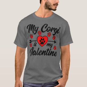 T-shirt Mon Corgi Est Mon Valentin910
